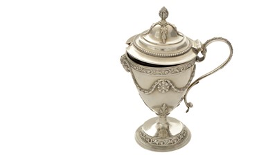 Lot 63 - A late Victorian silver mustard pot
