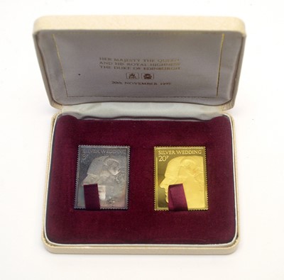 Lot 957 - Hallmarks Replica Limited The Royal Silver Wedding Commemorative stamp replicas