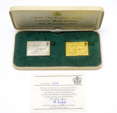 Lot 963 - Hallmarks Replica Limited The Royal Wedding stamp replicas