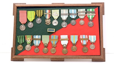 Lot 1038 - A display of Foreign Legion medals