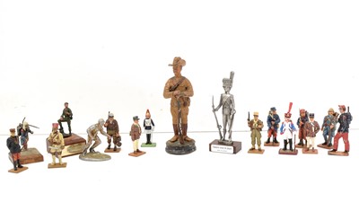 Lot 1048 - Die cast and painted figure of Foreign Legion and other interests