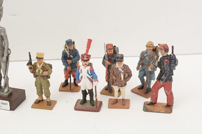 Lot 1048 - Die cast and painted figure of Foreign Legion and other interests
