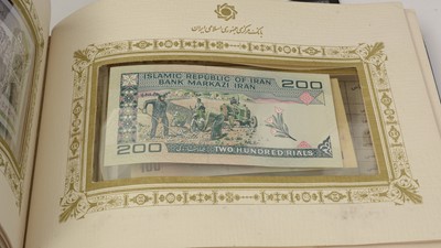 Lot 841 - Iran presentation album and other banknotes
