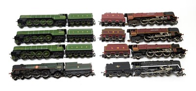 Lot 6 - Hornby 00-gauge locomotives and their tenders.