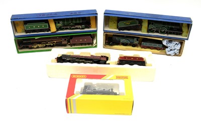 Lot 9 - Hornby 00-gauge locomotives and tenders, boxed.