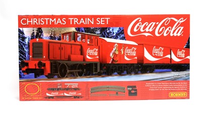 Lot 11 - Hornby 00-gauge Coca-Cola Christmas Train Set, boxed.