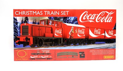 Lot 13 - Hornby 00-gauge Coca-Cola Christmas Train Set, boxed.