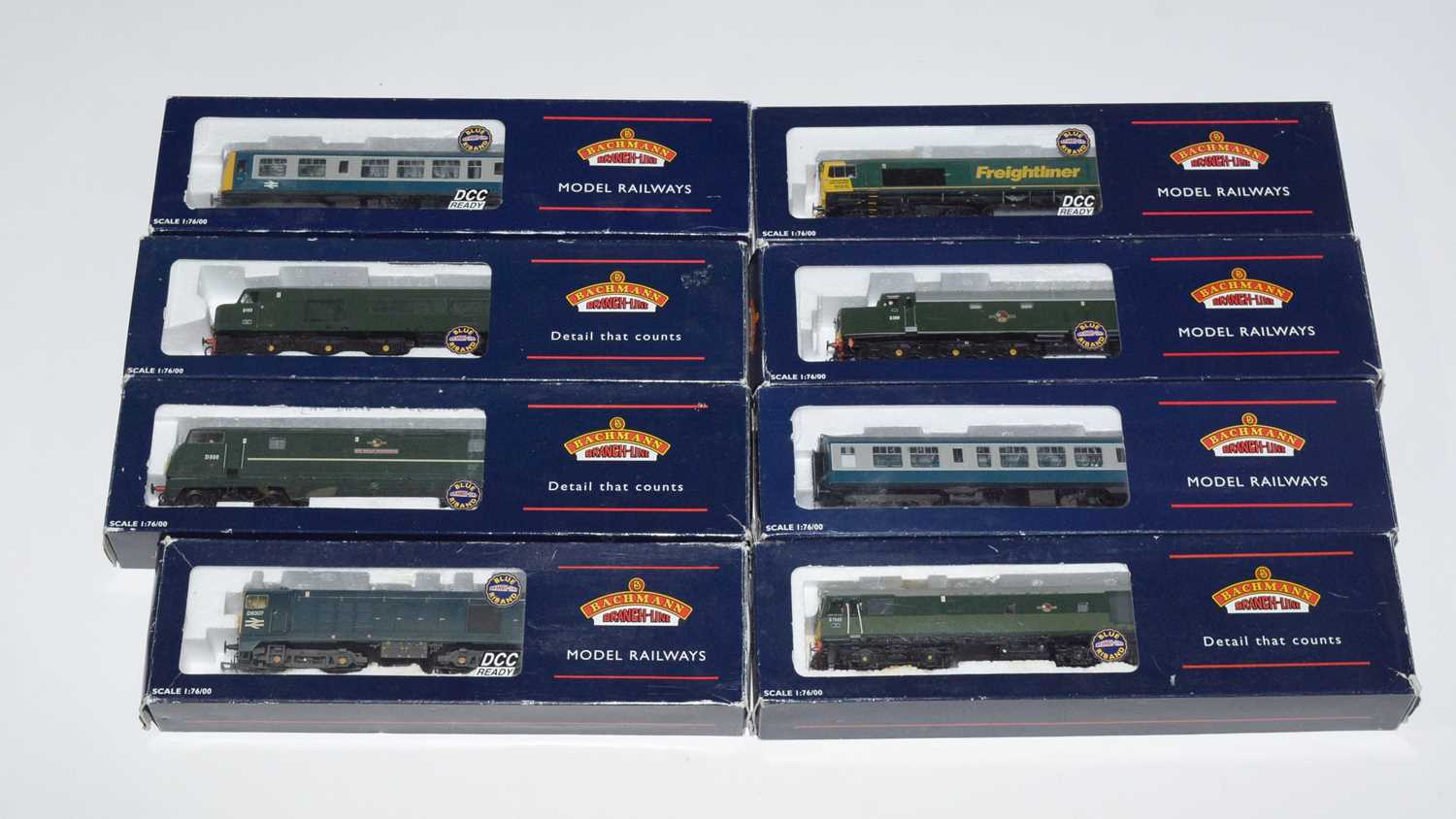 Lot 63 - Eight Bachmann 00-gauge locomotives