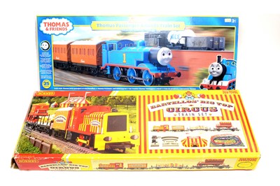 Lot 18 - Hornby 'Bartellos' Big Top Circus' and 'Thomas Passenger and Goods' electric train sets.