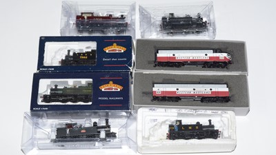 Lot 67 - Eight Bachmann 00-gauge locomotives and tenders