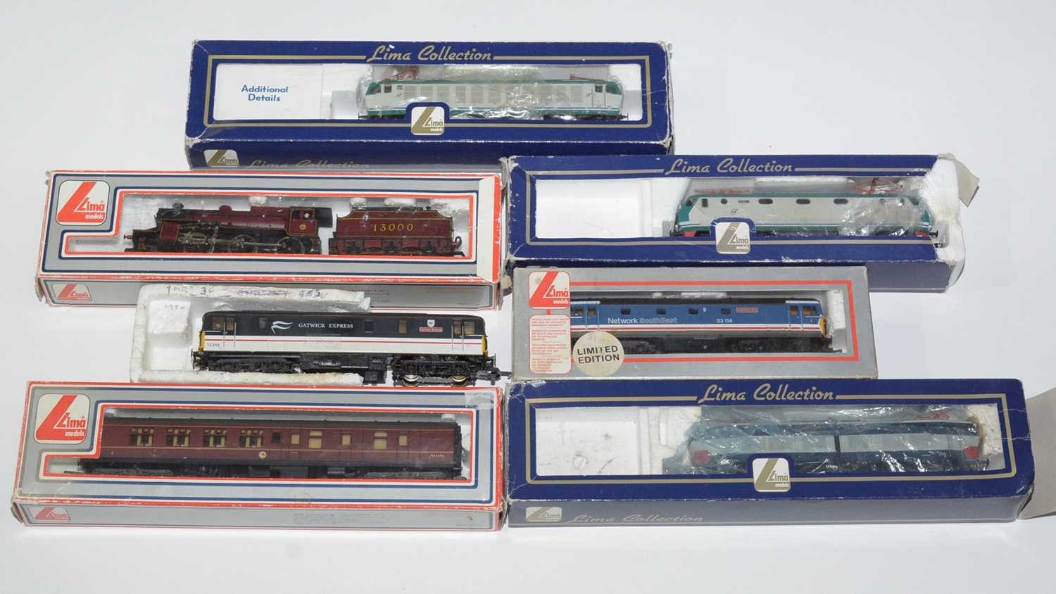 Lot 69 - Seven Lima 00-gauge locomotives