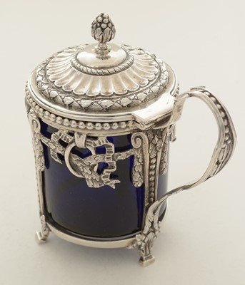 Lot 85 - A Victorian silver cagework mustard pot
