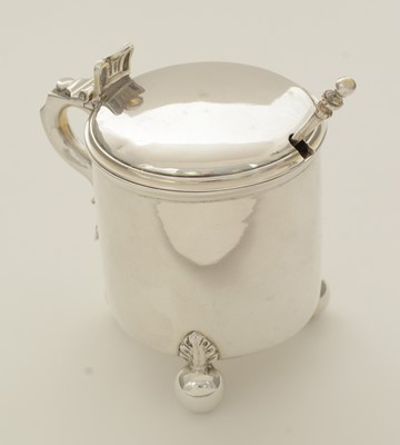 Lot 89 - A Victorian silver mustard pot; and a spoon to match