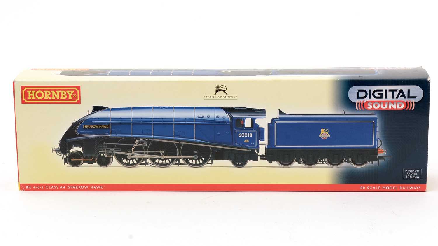 Lot 97 - Hornby 00-gauge BR 4-6-2 Class A4 Sparrow Hawk locomotive and tender