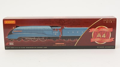 Lot 117 - Hornby 00-gauge The Great A4 Gathering Dominion of Canada locomotive and tender