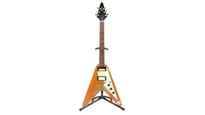 Lot 885 - Epiphone Korina '58 Flying V guitar and Case