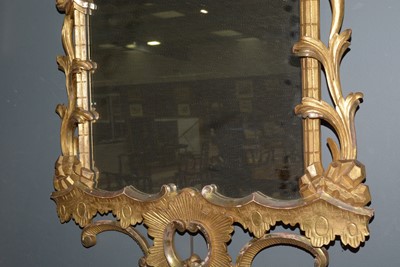 Lot 1312 - A Georgian giltwood wall mirror