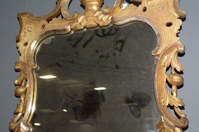 Lot 1312 - A Georgian giltwood wall mirror