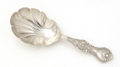 Lot 381 - A Victorian silver West Country caddy spoon