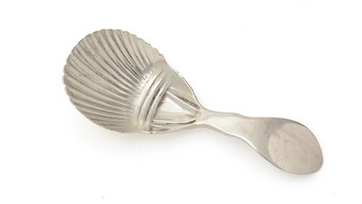 Lot 395 - An early George IV Irish silver caddy spoon