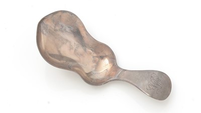 Lot 399 - A George III silver caddy spoon