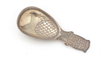 Lot 401 - A George Vi silver caddy spoon