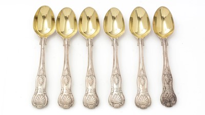 Lot 338 - A set of six Victorian silver egg spoons