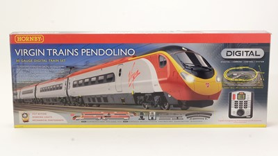 Lot 124 - Hornby 00-gauge Virgin Trains Pendolino digital train set