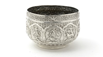 Lot 218 - A late 19th/early 20th Century Burmese silver rice bowl