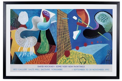 Lot 284 - After David Hockney OM CH RA - Salts Mill Poster: Some Very New Paintings | digital print