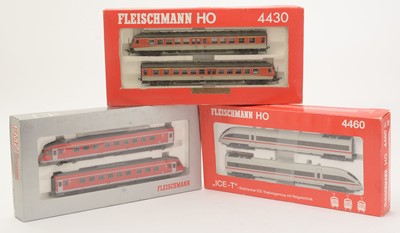 Lot 146 - Fleischmann HO-gauge two-car diesel sets