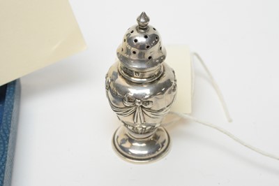 Lot 118 - A selection of silver condiments and other items