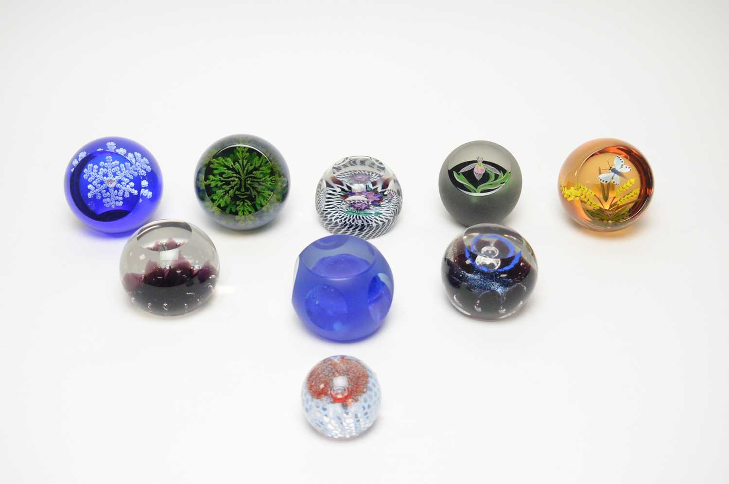 Lot 221 - A collection of Caithness glass paperweights