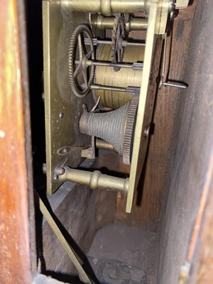Lot 228 - A 19th Century oak railway wall clock