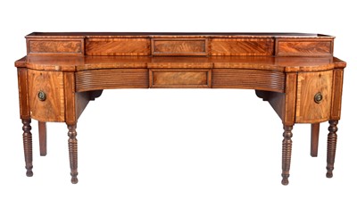 Lot 1481 - A Scottish George III mahogany concave sideboard