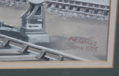 Lot 250 - Arthur Gills - 60007 'Sir Nigel Gresley' Over Shap, 1995 | watercolour
