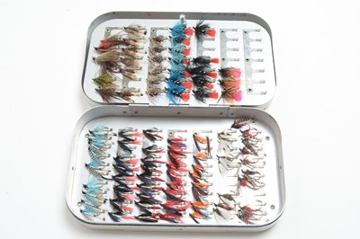 Lot 380 - A collection of fishing flies