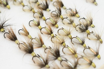 Lot 380 - A collection of fishing flies