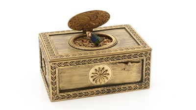 Lot 466A - An early 20th Century Continental singing bird boxautomaton