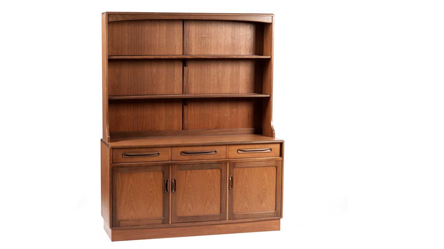 Lot 14 - Victor B Wilkins for G Plan - Fresco: A retro teak wall unit