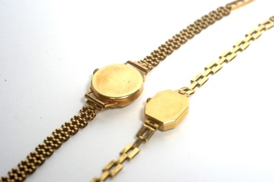 Lot 198 - Two 9ct yellow gold cocktail watches