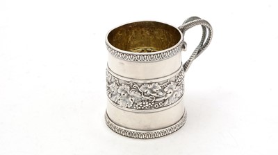 Lot 162 - A late George III silver christening mug