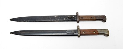 Lot 1084 - Two Mauser bayonets