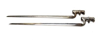 Lot 1088 - Two 19th Century British Enfield rifle socket bayonets