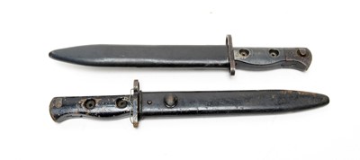 Lot 1091 - Two British L1A3 bayonets for an L1A1 SLR rifle