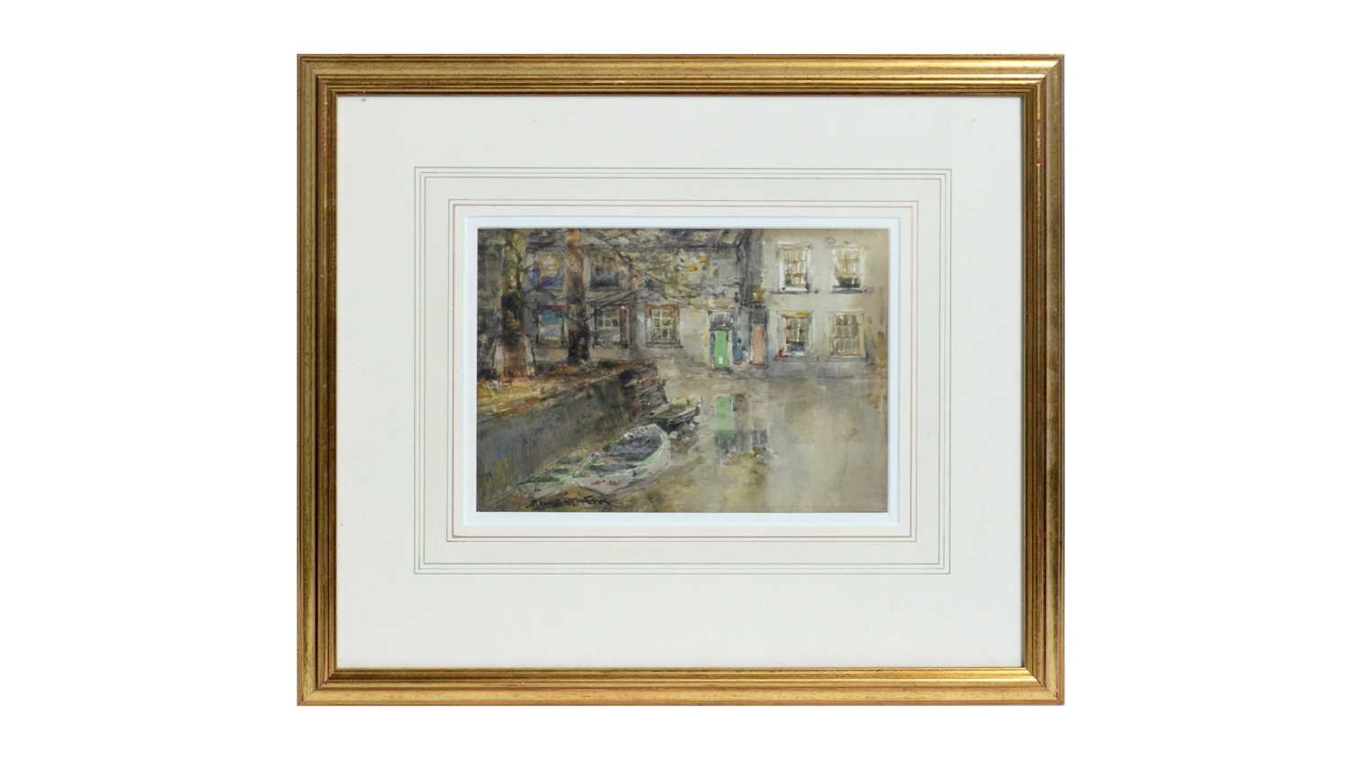 Lot 1073 - George Edward Horton - Reflections in Water | watercolour