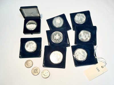 Lot 203 - A collection of silver and other coins
