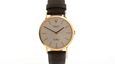 Lot 510 - Rolex Cellini: an 18ct yellow gold cased manual wind wristwatch