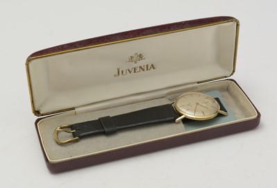Lot 441 - Juventa: a gold-plated cased manual wind wristwatch