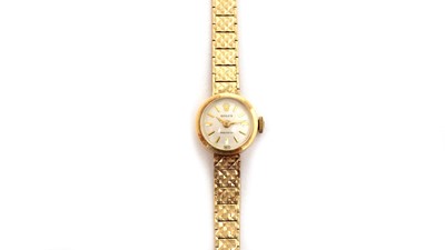 Lot 512 - Rolex: a 9ct yellow gold cased manual wind lady's cocktail watch